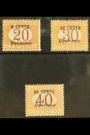 OFFICES IN CHINA - PEKING  1918 Postage Due Set , Sass S4, Superb Never Hinged Mint. (3 Stamps) For More Images,... - Sonstige & Ohne Zuordnung