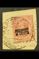 OFFICES IN CHINA - PEKING  1917 4c On 10c Rose, Sass 2, Very Fine Used On Piece With Full Cds Cancel. For More... - Other & Unclassified