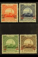 1952  100f - 1d On £1 Obligatory Tax Stamps Ovptd, SG T341/4, Very Fine Mint. Elusive High Values. (4... - Jordan