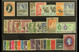 1953-62  Complete Fine Used Run, SG 165/98, Plus 1954 15c Redrawn, 50c Shade, 2s Shade, 1960-62 1s Shade. A Fine... - Vide