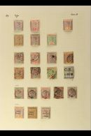 1890-1951 MINT & USED COLLECTION  On Leaves, Inc 1890 Most Vals Mint To 1s & Used Set To 1s, Plus 5s... - Leeward  Islands