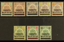 FEDERATED STATES  1900 Stamps Of Negri Sembilan Overprinted, SG 1/8, Complete Set Very Fine And Fresh Mint.  (8... - Otros & Sin Clasificación