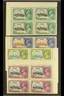 1935  Silver Jubilee Complete Set, SG 210/213, As Never Hinged Mint BLOCKS OF FOUR, Some Gum Discoloration, But... - Malte (...-1964)