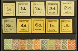 POSTAGE DUE  1925 BOTH Complete Sets, SG 1/20, Fine Mint (20 Stamps) For More Images, Please Visit... - Malta (...-1964)