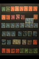 1858-1862 IMPERF BRITANNIAS  Attractive Mint, Unused And Used Range, Covering All Values SG 27 To SG 35. Mixed... - Mauricio (...-1967)