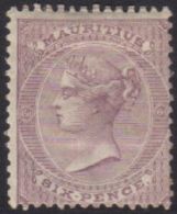 1863-72  6d Dull Violet Wmk Crown CC, SG 63, Fine Mint With Lovely Fresh Colour& Full Perfs. For More Images,... - Mauritius (...-1967)