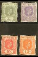 1938-49  2c, 5c, 10c & 12c Perf 15x14 Complete Set, SG 252a, 255b, 256c & 257a (MP 13/16), Very Fine... - Mauritius (...-1967)