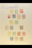 1874-1913 OLD TIME COLLECTION  On Leaves, Mint & Used, Inc 1874-1898 Various Printings & Perf Types, 1893... - Montenegro