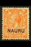 1923  2d Orange (Die II), SG 5, Never Hinged Mint. For More Images, Please Visit... - Nauru