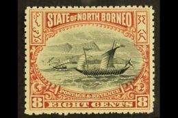 1897-1902  8c Black And Brown-purple Perf 13½-14, SG 102, Very Fine Never Hinged Mint. For More Images,... - Noord Borneo (...-1963)