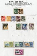 1925-52  A Used Range On Dedicated Pages Incl. 1925-29 To 5s, 1935 Jubilee Set, 1938-52 Range To 10s And 20s,... - Rodesia Del Norte (...-1963)