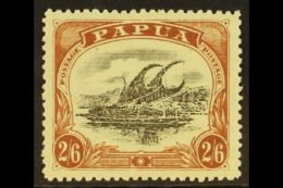 1910  2s 6d Black And Brown, Large Papua, Wmk Upright, P 12½, Type C, SG 83, Very Fine Well Centered Mint.... - Papua New Guinea