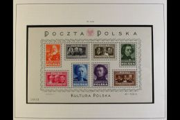 1948  Polish Culture Miniature Sheet, Michel Block 10, Never Hinged Mint.  For More Images, Please Visit... - Altri & Non Classificati