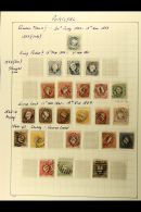 1853-1920 MINT & USED COLLECTION  In Hingeless Mounts On Leaves, Inc 1853 25r, 1855 50r, 1856 25r (x3), 1862... - Autres & Non Classés