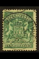 1892-93  10s Deep Green Arms, SG 9, Neat Salisbury/Mashonaland MR 12 1895 Cds. For More Images, Please Visit... - Other & Unclassified