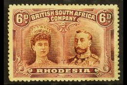 1910  6d Bright Chestnut And Mauve, Double Head, SG 145a, Good Mint But A Little Soiled. Scarce Stamp, Cat SG... - Other & Unclassified