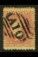 1872  1s Lilac Rose, Wmk Small Star, Perf 11 To 12½ X 15, SG 20, Very Fine Used With Neat A10 Cancel. For... - St.Vincent (...-1979)