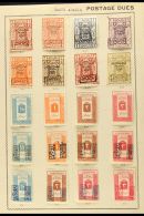 POSTAGE DUES 1917-39  Mint Or Used Collection On Album Pages, Includes 1917 Set Used Plus 2pi Mint (this Never... - Arabie Saoudite