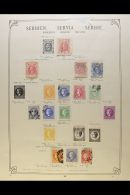 COLLECTION ON "SCHWANEBERGER" LEAVES  1866-1920 Mint And Used, Generally Fine Condition. From 1866 Perf 12 20p... - Servië