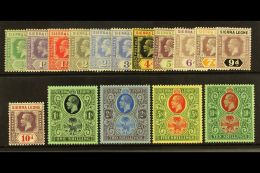 1921-27  Wmk Mult Script CA Set Complete, SG 131/46, Very Fine Mint (16 Stamps) For More Images, Please Visit... - Sierra Leone (...-1960)