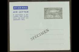 AEROGRAMME  1951 KGVI 6d Grey & Blue On Blue, "SPECIMEN" Overprint, H&G FG2, Unused, Clean & Fine.... - Sierra Leone (...-1960)