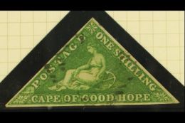 CAPE OF GOOD HOPE  1858 1s Bright Yellow Green, SG 8, Very Fine Used With Clear Even Margins All Round. For More... - Non Classés