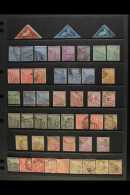 CAPE OF GOOD HOPE  1863-1904 USED COLLECTION On Stock Pages. Includes 1863 1d Triangle, Deep Red Brown, 3 Clear... - Sin Clasificación