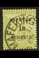 MAFEKING SIEGE  1900 1s On 4d Sage-green, Cape Issue, Type 1 Ovpt, SG 5, Very Fine Used. For More Images, Please... - Unclassified