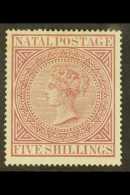 NATAL  1874-99 5s Maroon, Perf 15 X 15½, SG 71a, Mint, Light Toning In Margin At Top Left. For More... - Ohne Zuordnung