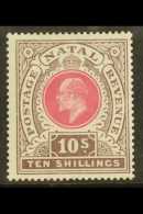 NATAL  1902 10s Deep Rose And Chocolate, SG 141, Very Fine Mint. For More Images, Please Visit... - Unclassified