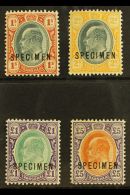 TRANSVAAL  1903 Complete Set With "SPECIMEN" Overprints, SG 256s/59s, Fine Mint, Fresh Colours. (4 Stamps) For... - Sin Clasificación