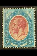 1913-24  5s Purple & Blue, SG 15, Superb, Very Lightly Hinged Mint. For More Images, Please Visit... - Ohne Zuordnung