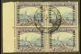 OFFICIALS  1935-49 2d Blue & Violet, SG O23, Very Fine Used, Left Marginal Block Of 4 With Clearly Dated 1940... - Non Classés