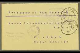 1917  (31 May) Stampless Env Endorsed On Reverse By "Oberleutnant Von Lossnitzer / Camp Aus / Date" From Aus Camp... - África Del Sudoeste (1923-1990)