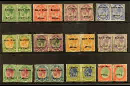 1923-6  Setting VIa "South West" 16½mm Complete Set With £1 Pale Olive-green & Red Shade, Listed... - África Del Sudoeste (1923-1990)