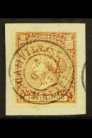 1866  19c Brown, Isabella, Perf 14, Superb Used On Piece Tied By Superb Central Campillos Malaga Cds. For More... - Andere & Zonder Classificatie