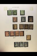 1854-1975 COLLECTION IN AN ALBUM  A Mint And Used Collection Which Includes 1854-62 Imperf Strubels Used Range... - Other & Unclassified