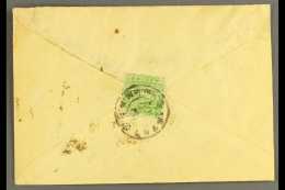 1947  4t Apple- Green Imperf (SG 13Bb, 4 Margins) Tied To Cover By "Lhasa" Bilingual Circle Cancel. For More... - Tibet