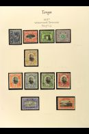 1897-1967 FINE MINT COLLECTION  In Hingeless Mounts On Leaves, Some QEII Issues Are Never Hinged, Inc 1897 Most... - Tonga (...-1970)