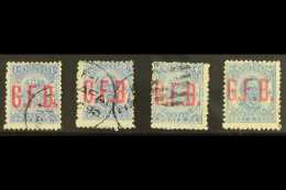 OFFICIALS  1893 1d, 2d, 4d & 8d With "G.F.B." Overprints, SG O1/4, Good To Fine Used (4). For More Images,... - Tonga (...-1970)