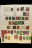 1851-1909 USED COLLECTION  On Printed Album Pages, Strong Range Of Issues Beginning With 1851 1d Grey, 1d Brick... - Trinidad Y Tobago