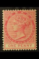 1879  1d Rose, SG1, Fine Mint. For More Images, Please Visit Http://www.sandafayre.com/itemdetails.aspx?s=592948 - Trinidad Y Tobago