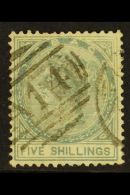 1879  5s Slate, Wmk Crown CC, SG 3w, Good Used. For More Images, Please Visit... - Trindad & Tobago (...-1961)