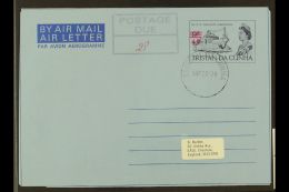 1974  4p On 9d Ship Postal Stationery Aerogramme With Address Label To England, Cancelled Per Favour By "Tristan... - Tristan Da Cunha