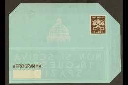 1951  80L Aerogramme BLUE COLOUR OMITTED Variety, Kessler 4b, Unused, Tiny Spot, Scarce. For More Images, Please... - Autres & Non Classés