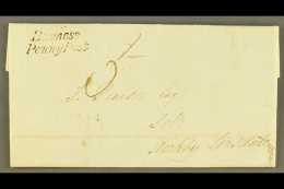 CUMBRIA 1839 FINE "BOWNESS PENNY POST" ON ENTIRE LETTER  (August) Entire Letter, Bowness To Kirkby Lonsdale,... - ...-1840 Préphilatélie