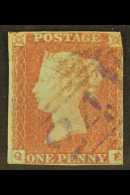 1841  1d Red "QE", With Rare VIOLET Large Part "241" Cancel Of Denbigh, 3½ Margins, Cat £4000. For... - Andere & Zonder Classificatie