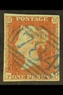 1841  1d Red "PI" With Almost Full "784" (Tenby) In BLUE, Fine With Four Margins. For More Images, Please Visit... - Andere & Zonder Classificatie