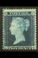 1855  2d Blue (plate 5) Wmk Large Crown Perf 14, SG 34, Mint Part OG With Lovely Strong Colour & Full Perfs.... - Otros & Sin Clasificación