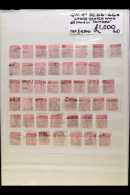 1857 FOURPENNY HOARD  A Used Selection Of 4d Rose Carmine & Rose, Large Garter Wmk, SG 66/66a, Mostly Used In... - Otros & Sin Clasificación